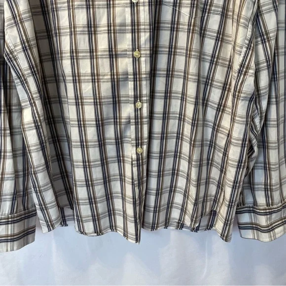 J.Crew Shirtings Cotton Size XXL Long Sleeve Button Front Shirt Tailored Plaid - Picture 5 of 12